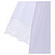 White surplice for altar boy with flowery crochet s3