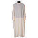 Surplice with turned up neck, flared, ivory colour light model s1