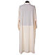 Surplice with turned up neck, flared, ivory colour light model s4