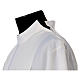 Catholic Alb with Shoulder Zipper in polyester with gigliuccio hemstitch,ivory s6