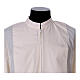 Alb 65% polyester 35% cotton with gigiluccio hemstitch and zipper on the front, ivory s4