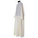 Clergy Alb with stand-up collar and ears of wheat embroidery 100% polyester flared s3