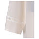 Alb with peahole stitch and shoulder zipper in ivory 65% polyester, 35% cotton s2