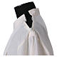 Alb with peahole stitch and shoulder zipper in ivory 65% polyester, 35% cotton s5