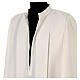 Alb in ivory colour 100% polyester with ears of wheat ,crosses, zip on shoulder and 4 folds s7
