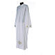 Priest Alb with stylized cross 100% polyester and front zipper s5