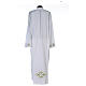 Priest Alb with stylized cross 100% polyester and front zipper s7