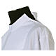 Aube blanche 65% polyester 35% coton décorations sur manche entretoile dentelle fermeture épaule s5