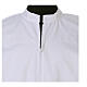 White alb 65% polyester 35% cotton with lace partition and zip on the front s5