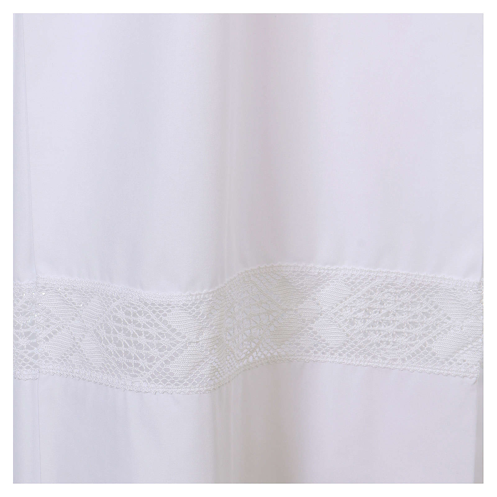 Catholic Alb with lace partition 65% polyester 35% cotton | online ...