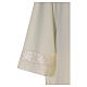 Alb 65% polyester 35% cotton with lace band and zipper on the front, ivory s4