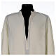 Alb 65% polyester 35% cotton with lace band and zipper on the front, ivory s6