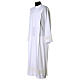 Monastic alb with golden lace partition and front zipper, 65% polyester and 35% cotton s6