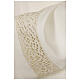 Ivory alb 100% polyester with golden lace partition and zip on shoulder s2