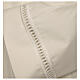 Roman Alb in polyester with zipper on the front and gigliuccio hemstitch, ivory s2