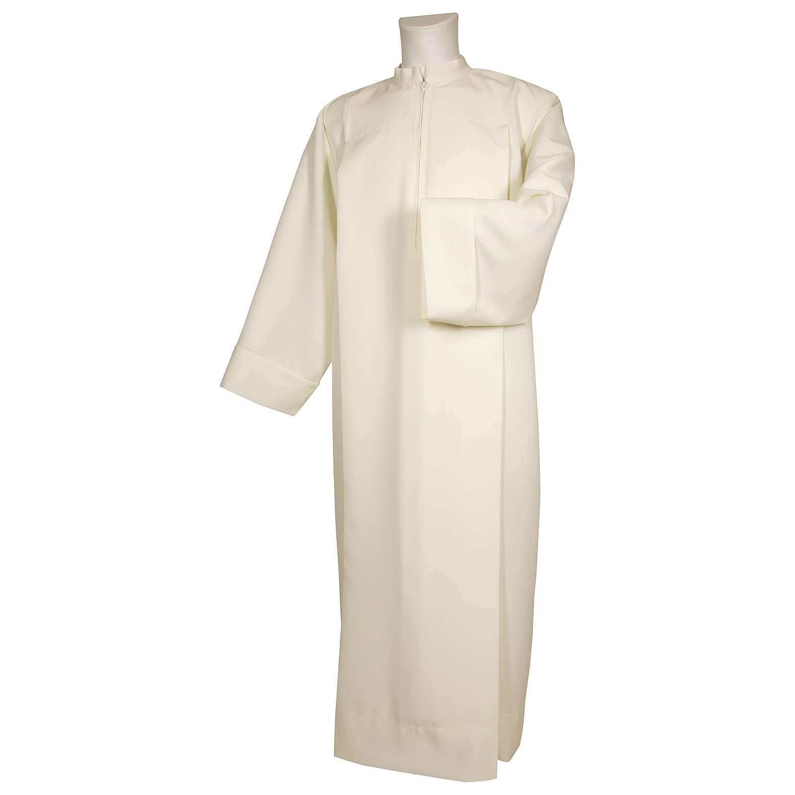 Catholic Alb in polyester with shoulder zipper, ivory | online sales on ...