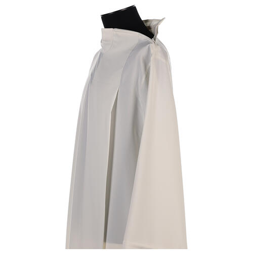 Catholic Alb in polyester with shoulder zipper, ivory 4