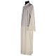 Catholic Alb in polyester with shoulder zipper, ivory s2