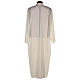 Catholic Alb in polyester with shoulder zipper, ivory s4