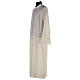 Catholic Alb in polyester with shoulder zipper, ivory s2