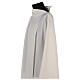 Catholic Alb in polyester with shoulder zipper, ivory s4