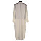 Catholic Alb in polyester with shoulder zipper, ivory s5