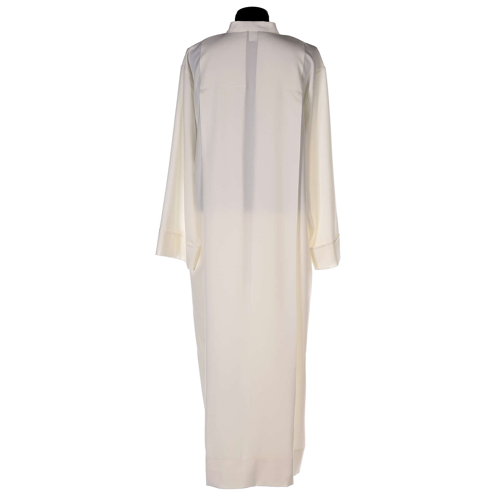 Priest Alb with front zipper in polyester, ivory | online sales on ...