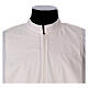 Alb 65% polyester 35% cotton with 2 pleats and zipper on the front, ivory s2