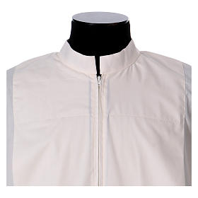 Albs: Priest Alb 65% polyester 35% cotton with 2 pleats and zipper on the front, ivory Albs: Priest Alb 65% polyester 35% cotton with 2 pleats and zipper on the front, ivory