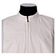 Priest Alb 65% polyester 35% cotton with 2 pleats and zipper on the front, ivory s2