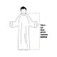 Priest Alb 65% polyester 35% cotton with 2 pleats and zipper on the front, ivory s3