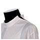 Deacon Alb with 2 pleats and shoulder zipper, 65% polyester 35% cotton, ivory s2