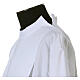 Alb 65% polyester 35% cotton with 2 pleats and shoulder zipper, white s4