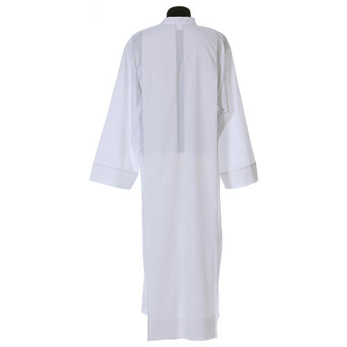 Monastic Alb 65% polyester 35% cotton with 2 pleats and shoulder zipper 4