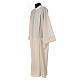 Alb 55% polyester 45% wool with 2 pleats and shoulder zipper, ivory s2