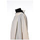 Liturgical Alb 55% polyester 45% wool with shoulder zipper, ivory color s4