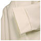 Alb in polyester, flared with zipper on the front, ivory s2