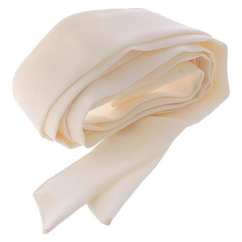 Cincture in polyester, ivory 2