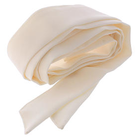 Cincture in polyester, ivory