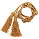 Gold rayon cincture with tassel s1