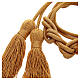 Gold rayon cincture with tassel s2