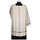 Surplice 55% polyester 45% wool with gigliuccio hemstitch, 4 pleats, ivory s4