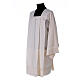 Surplice 65% polyester 35% cotton with gigliuccio hemstitch, 4 pleats, ivory s2