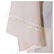 Surplice 65% polyester 35% cotton with gigliuccio hemstitch, 4 pleats, ivory s4