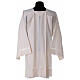 Surplice 65% polyester 35% cotton with gigliuccio hemstitch, 4 pleats, ivory s7