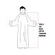 Surplis ivoire 100% polyester ourlet à jour machine 4 plis s3