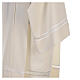 Surplis ivoire 100% polyester ourlet à jour machine 4 plis s4