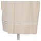 Surplis ivoire 100% polyester ourlet à jour machine 4 plis s6