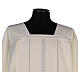 Surplice 100% polyester with gigliuccio hemstitch, 4 pleats, ivory s2