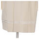 Surplice 100% polyester with gigliuccio hemstitch, 4 pleats, ivory s6